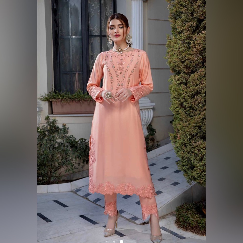 New Embroidered 2 Piece Suit